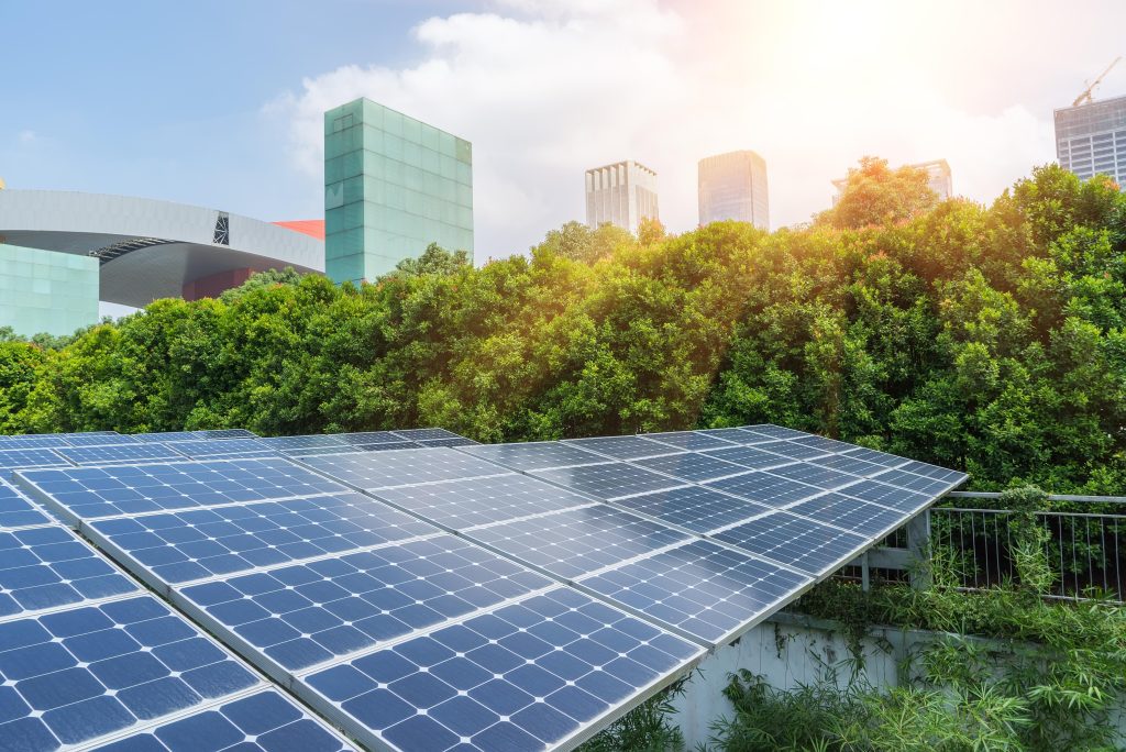 Placas solares en jardín CELM.es