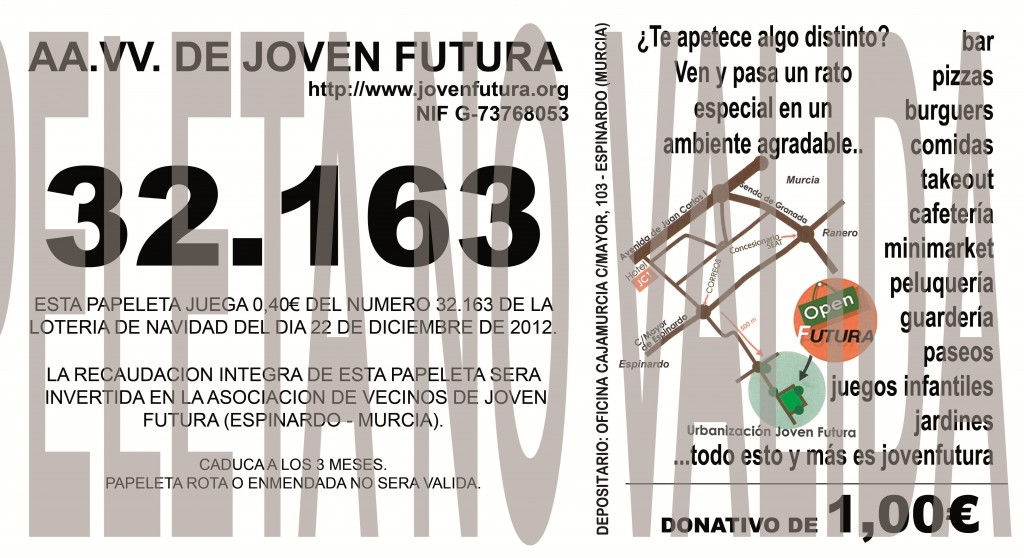 Papeleta 2012 A.V. de Joven Futura nº 32163