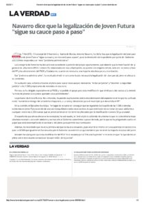 2017-02-07 Navarro dice que la legalización de Joven Futura _sigue su cauce paso a paso_ - www.laverdad.es