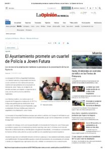 2017-04-22 El Ayuntamiento promete un cuartel de Policía a Joven Futura - La Opinión de Murcia