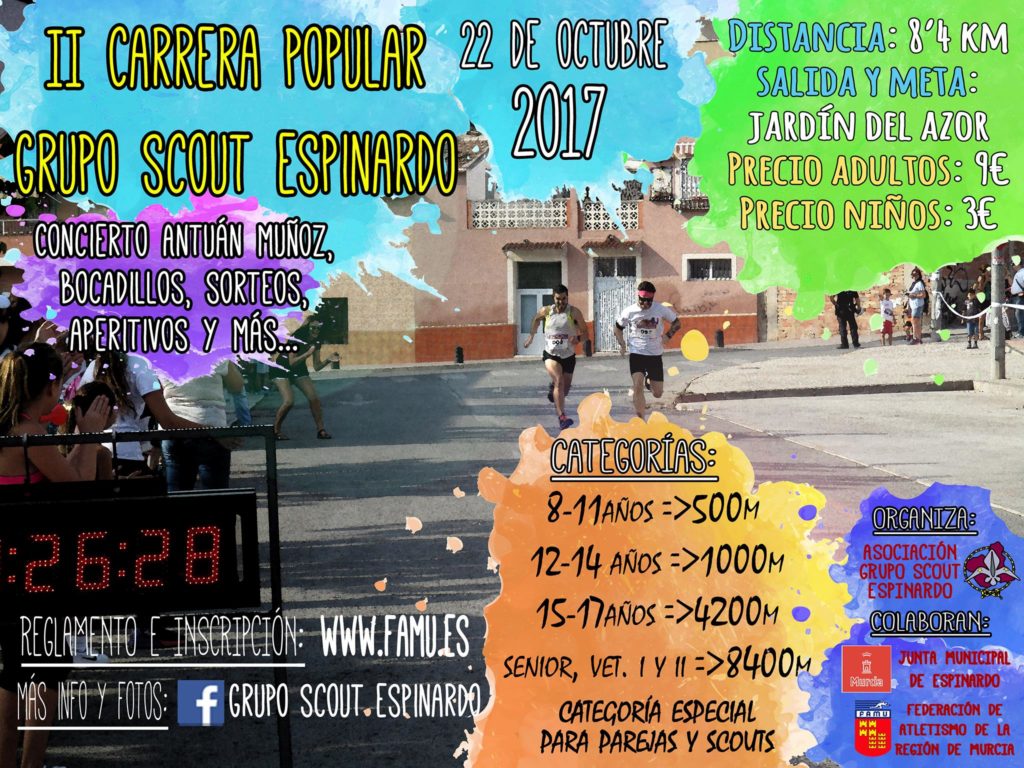 Cartel II Carrera Scout Espinardo 2017