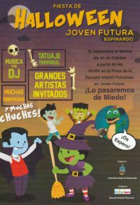 2018-10-30 Cartel Halloween 30-octubre-2018 por la Junta Municipal Espinardo en Joven Futura