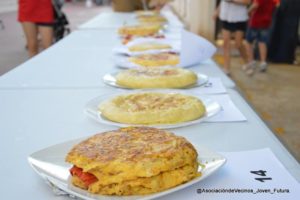 2018-06-22 Tortillas presentadas al 1er Campeonato de Tortillas de Patatas de Joven Futura