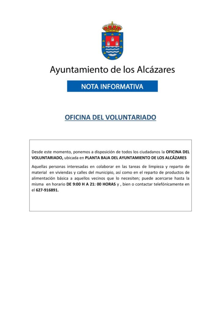 #DANARMurcia oficina del voluntariado de Los Alcázares