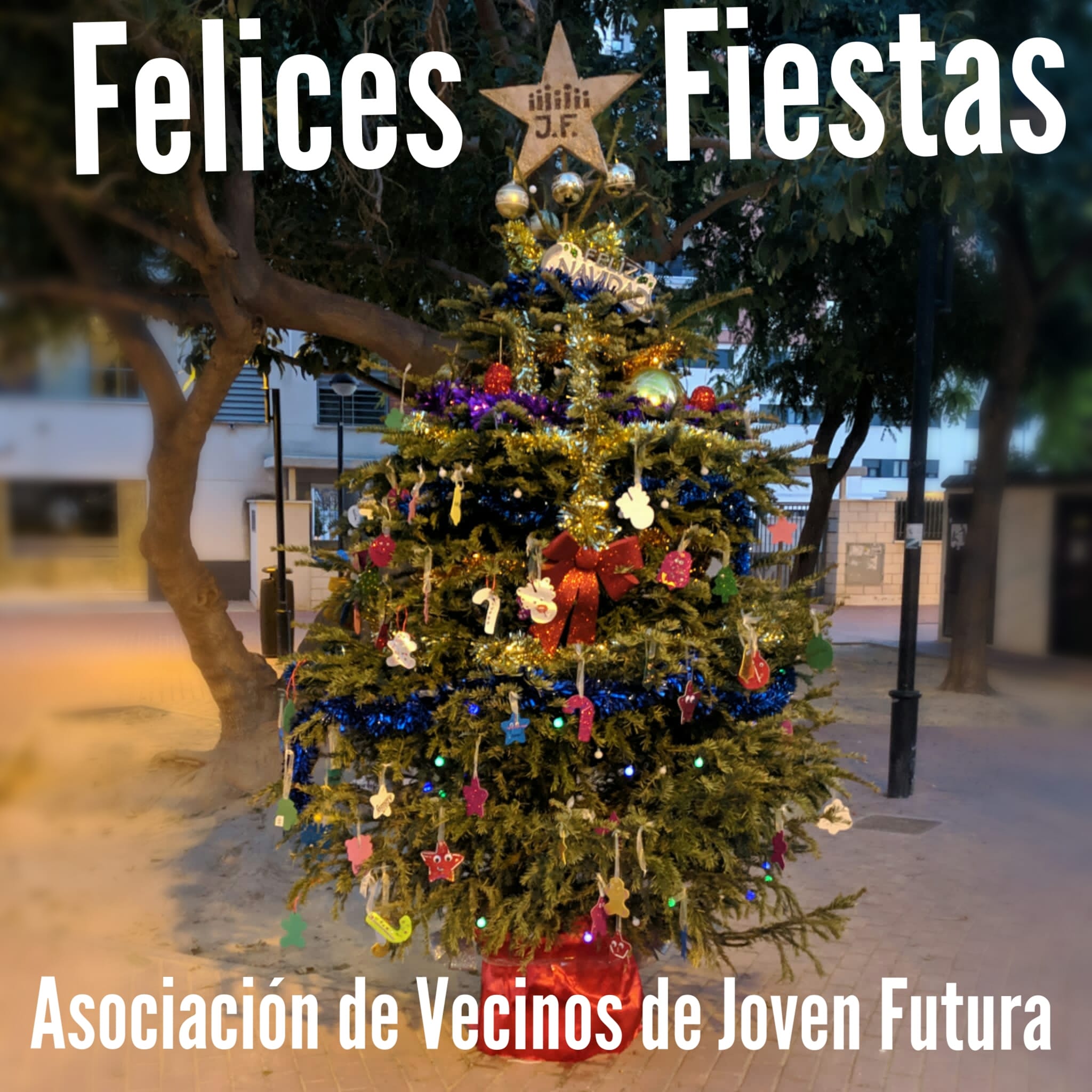 2019-12-24 Felices Fiestas con el Árbol de la Navidad de Joven Futura