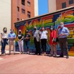 2021-06-25 Inauguración graffiti derechos LGTBI+ en Joven Futura