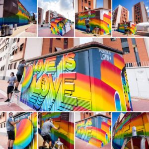2021-06-24 Fotos graffiti LGTBI+ en Joven Futura por Quillo