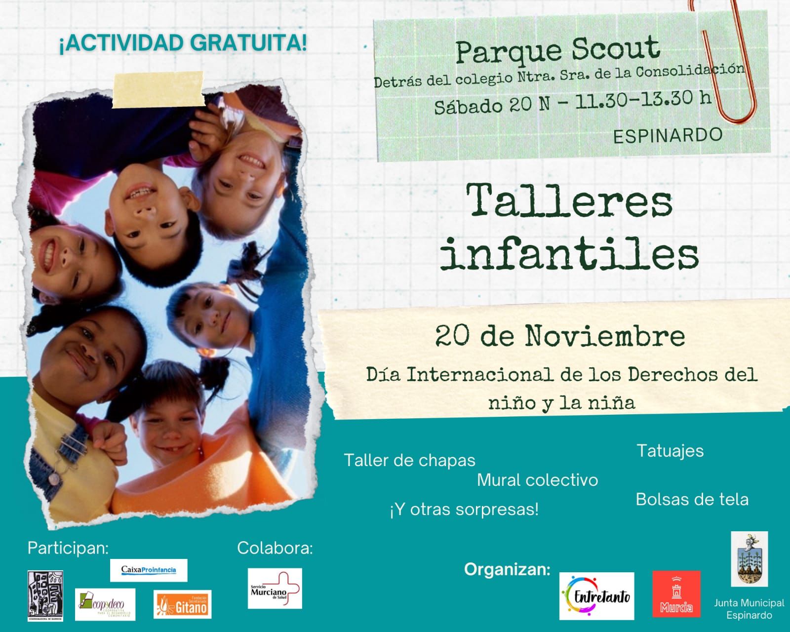 2021-11-20 Cartel Día Internacional de los Derechos del niño y la niña en Espinardo
