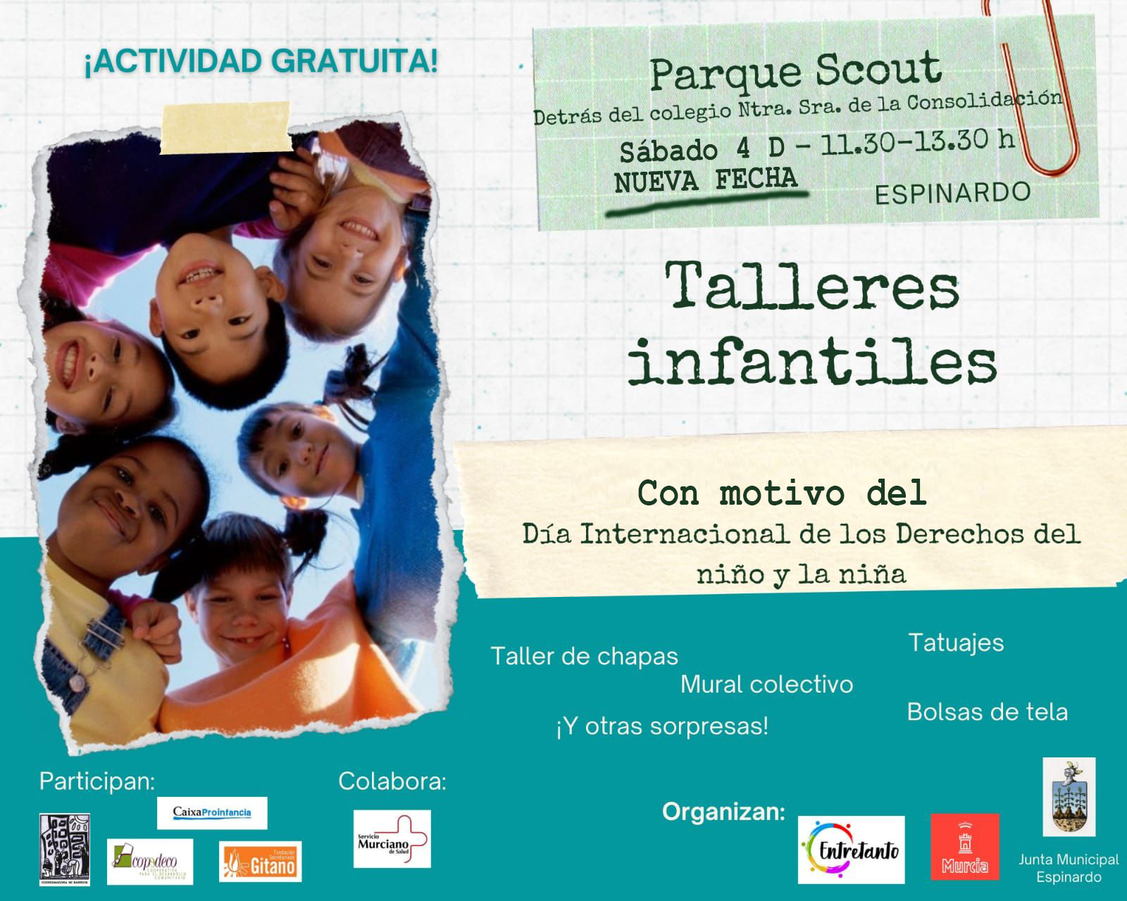 2021-12-04 Cartel Día Internacional de los Derechos del niño y la niña en Espinardo