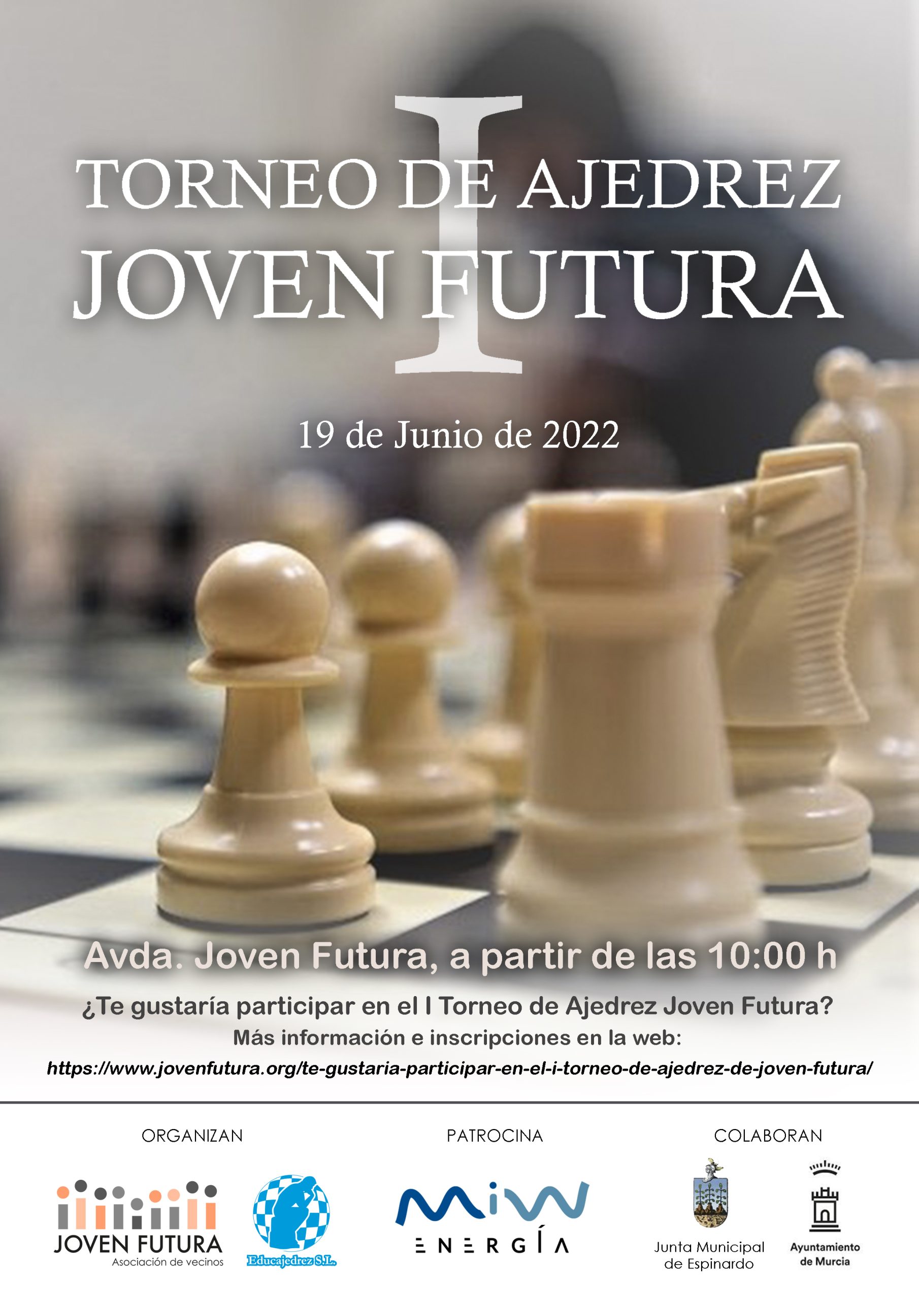 2022-06-19 Cartel I Torneo de Ajedrez Joven Futura