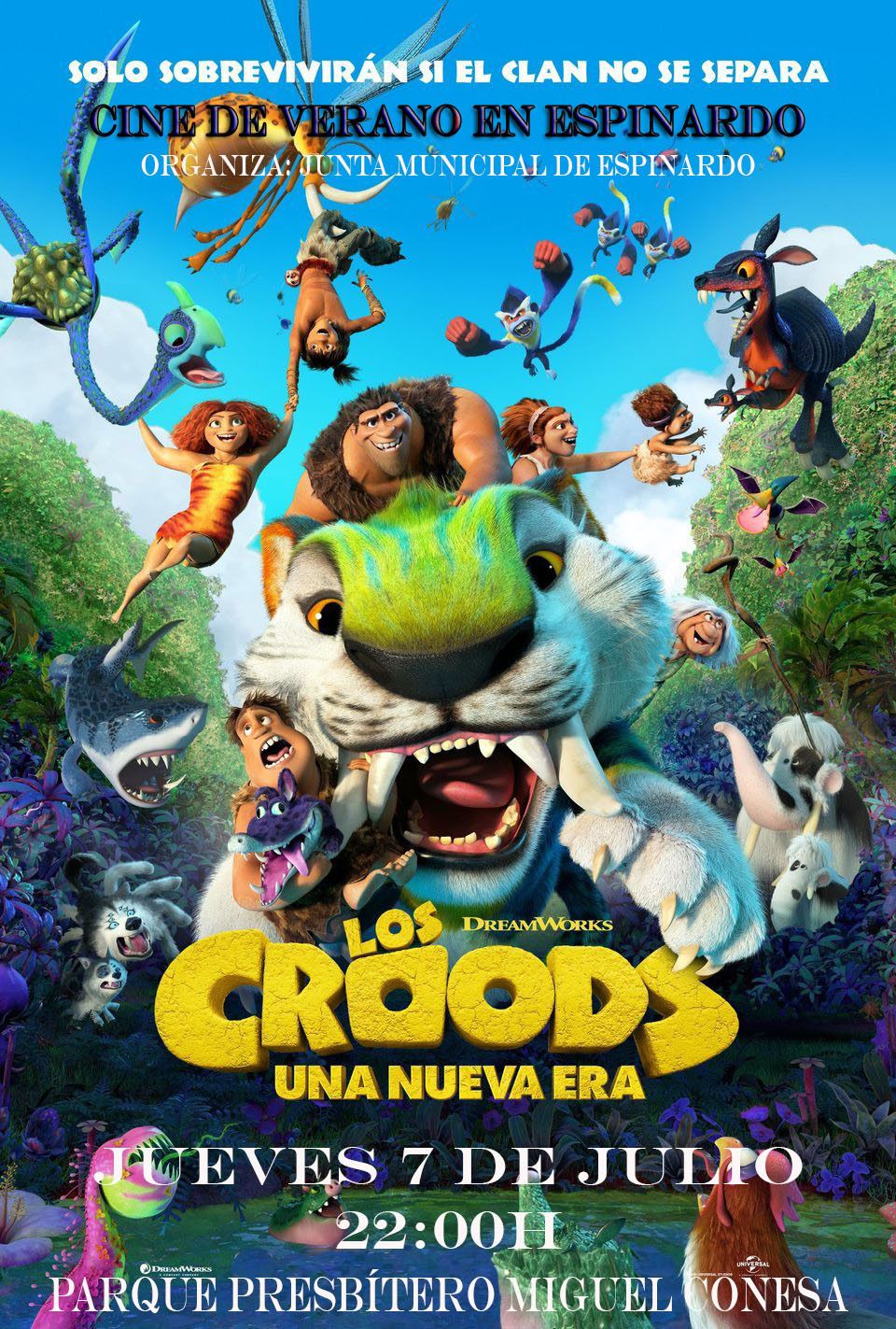 2022-07-07 Cine de verano en Espinardo - Los Croods una nueva era