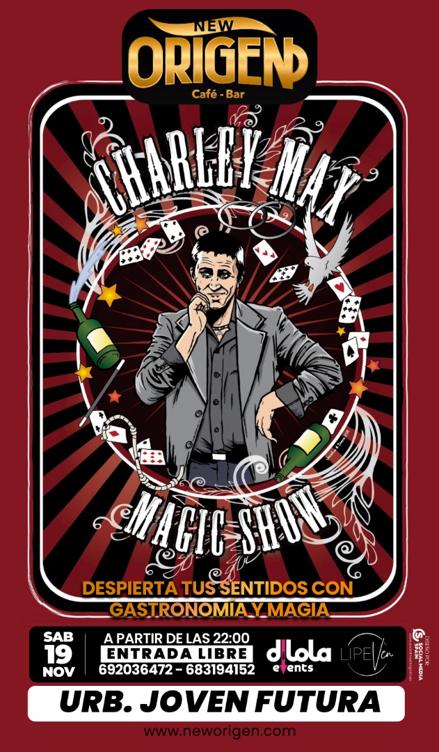 2022-11-19 Charley Max Magic Show en New Origen de Joven Futura