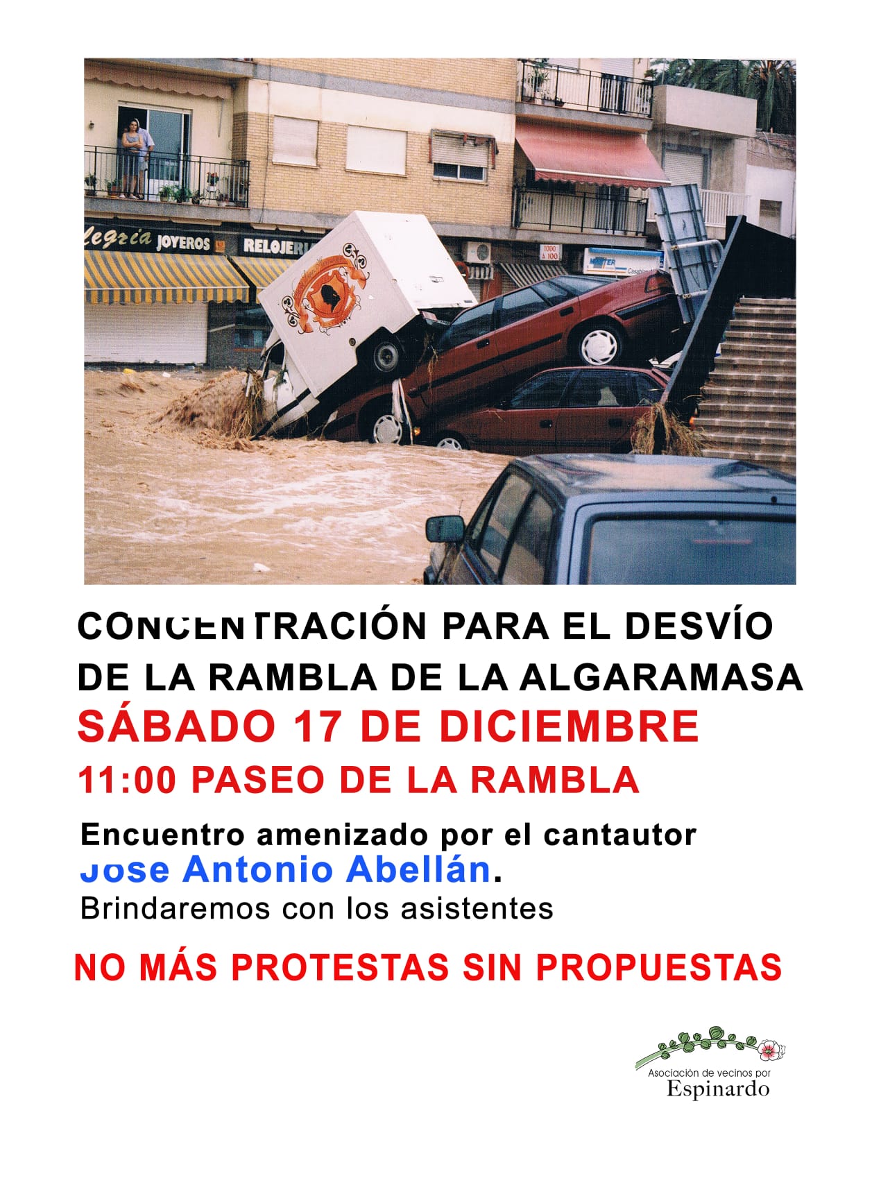 2022-12-17 concentración desvío Rambla de Espinardo - Asociación de Vecinos por Espinardo