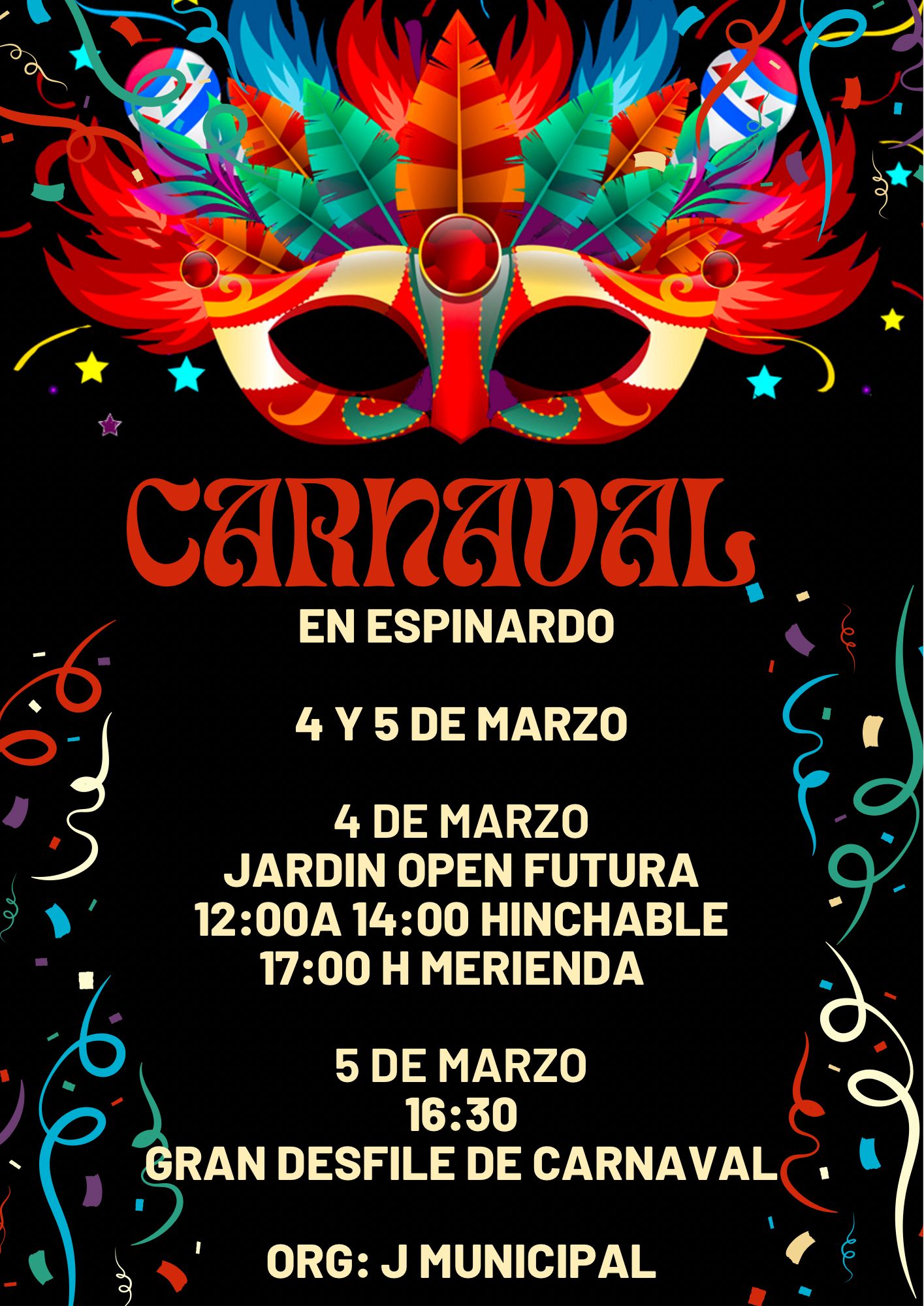 Cartel carnaval Espinardo 2023