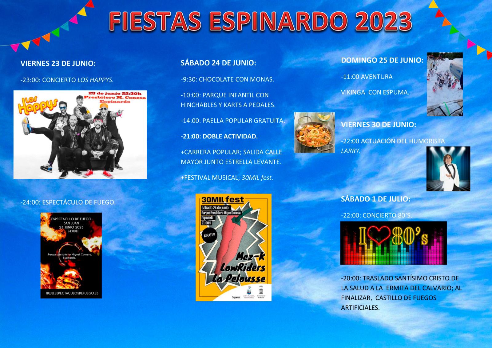 Cartel Fiestas de Espinardo 2023