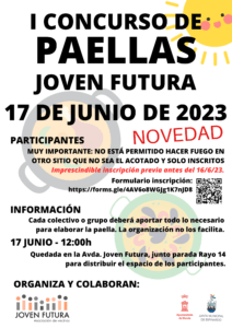 Cartel concurso de tortilla de patatas 2023 Joven Futura