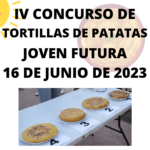 Cartel concurso de tortilla de patatas 2023 Joven Futura