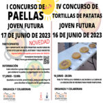 Carteles concursos Paella y Tortillas 2023 Joven Futura - cuadrado