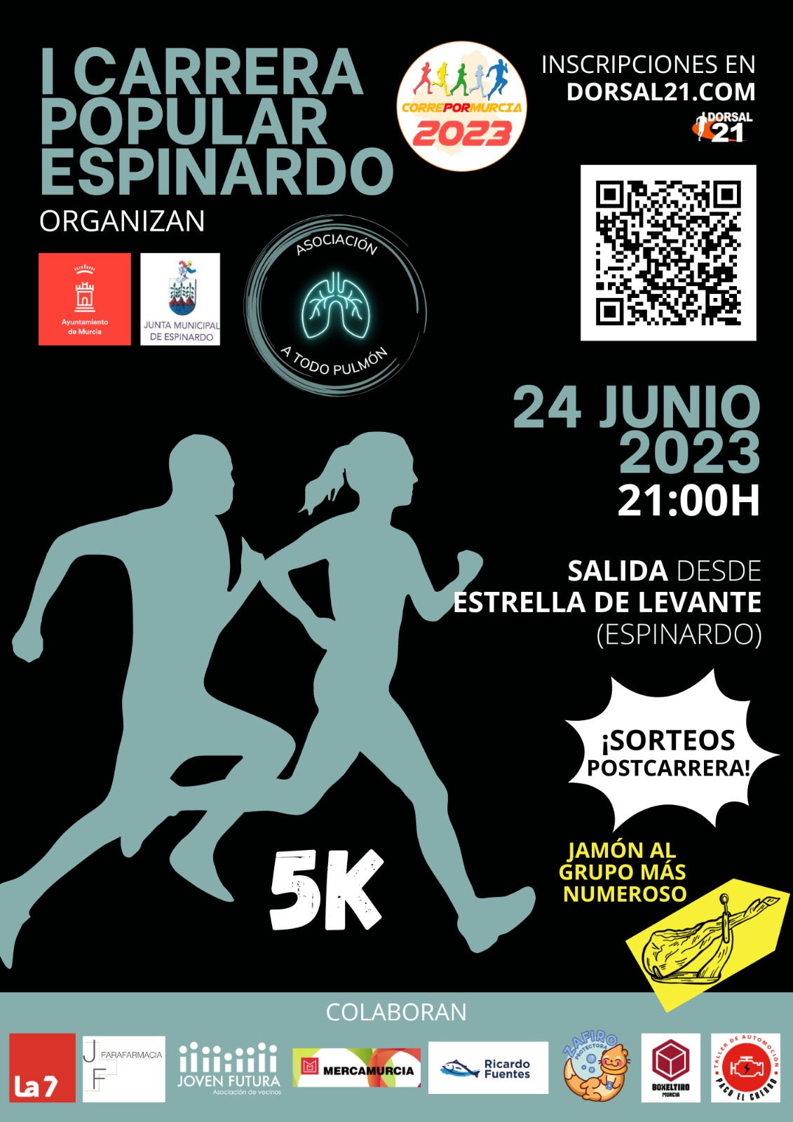 I Carrera Popular Espinardo 24-junio-2023 - cartel final