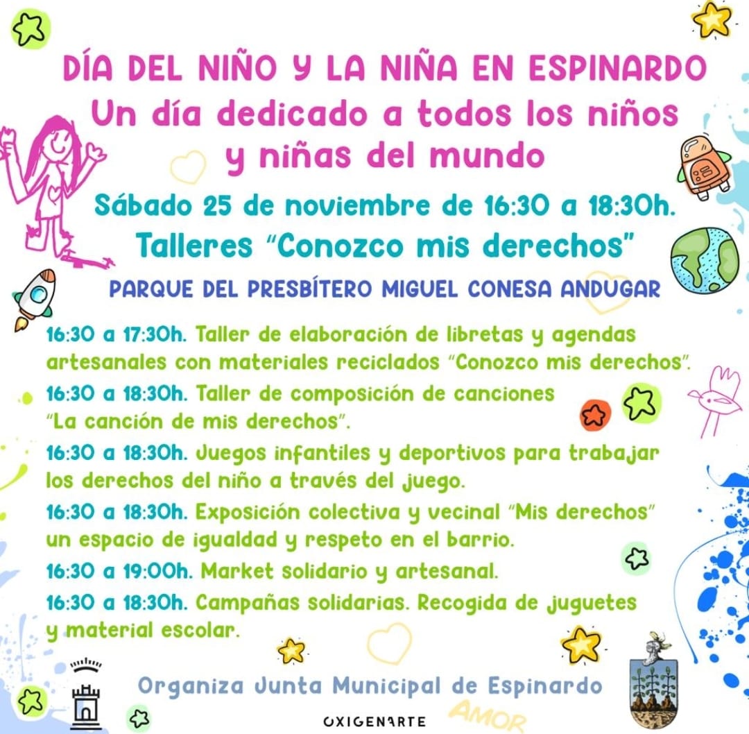 2023-11-25 Cartel Día del niño en Espinardo